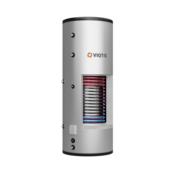 zasobnik ze stali nierdzewnej 304 z dwiema wężownicami 300l